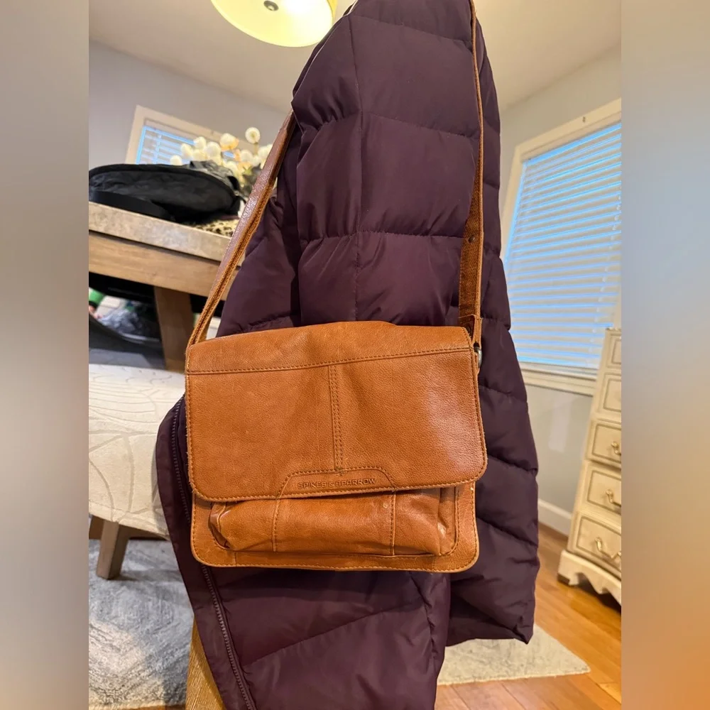 Spekes & Sparrow brown Leather Crossbody Bag